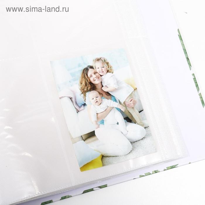 Фотоальбом на 400 фото 9х13 см "Пальмовые листья" в коробке 31x25,5x5,5 см