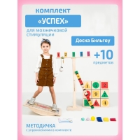 Доска Бильгоу + 10 предметов, комплект &laquo;Успех&raquo; для мозжечковой стимуляции