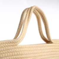 Сумка женская плетёная без застёжки, цвет молочный/бежевый