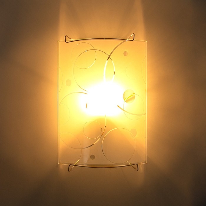 Светильник Светильник "Круги" 1 лампа E27 60 Вт моллир. 22х15см