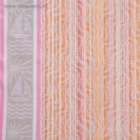 Полотенце DomoVita жаккард набивка 50х70 см, микс, лён 45%, хлопок 55%, 206 г/м&sup2;