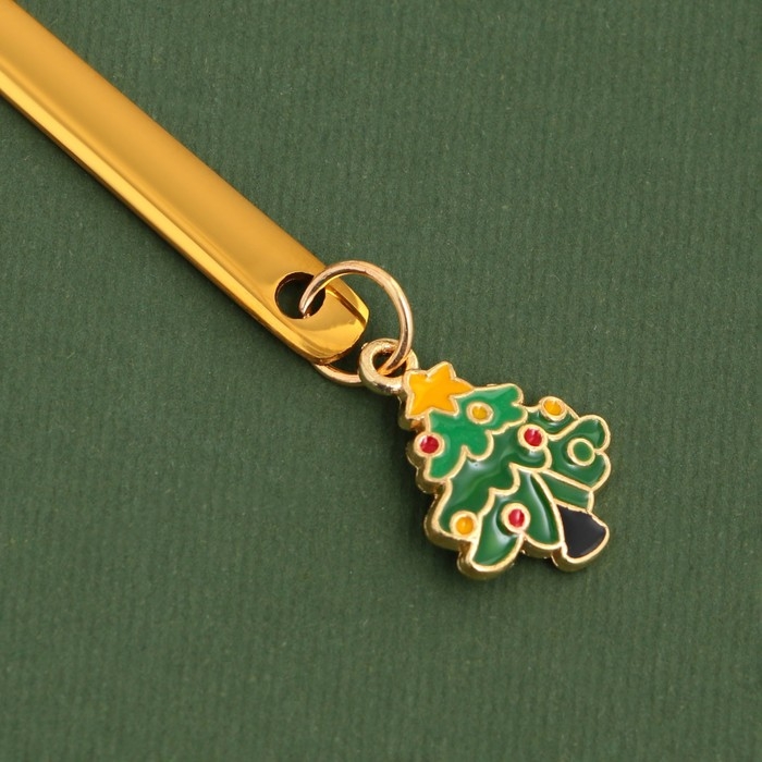 Новый год. Подарочный набор ложек с подвесами &laquo;Роскошного нового года&raquo;, 2 шт., 14.8 х 2.7 см