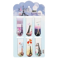 Набор магнитных закладок для книг Calligrata 6 штук, "Эйфелева башня", МИКС Набор магнитных закладок для книг Calligrata 6 штук, "Эйфелева башня", МИКС