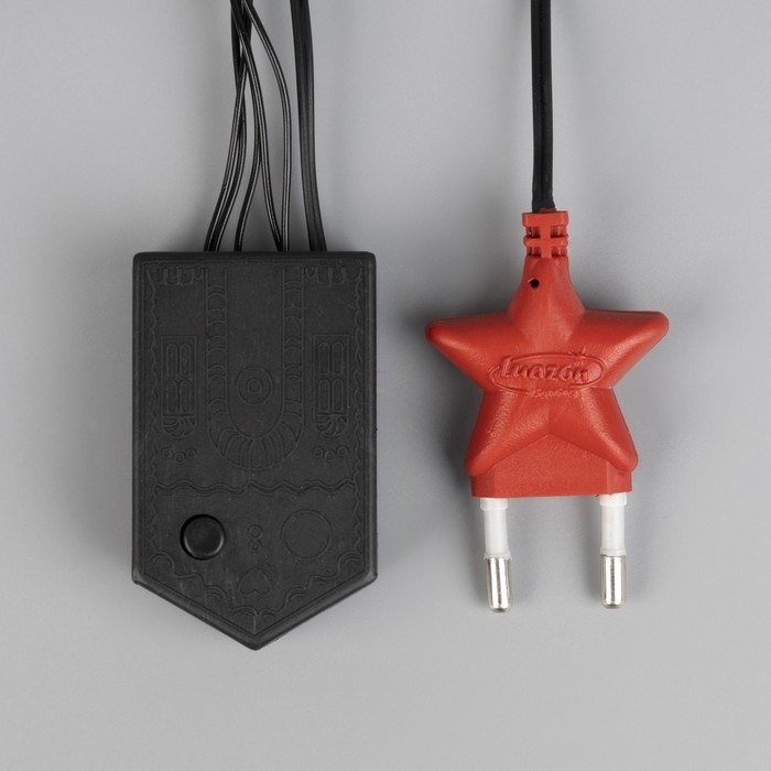 Гирлянда &laquo;Бахрома&raquo; 1.8 &times; 0.5 м, IP20, тёмная нить, 48 LED, свечение мульти, 8 режимов, 220 В