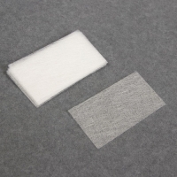 Стекловолокно для наращивания ногтей, 8 &times; 4 см, 10 листов, цвет белый