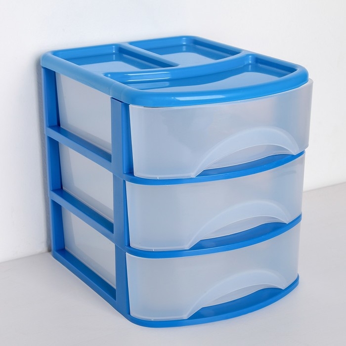 Мини-комод 3-х секционный &laquo;Минибокс-3&raquo;, цвет МИКС