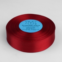 Лента атласная, 25 мм × 33 ± 2 м, цвет красный №065 Лента атласная, 25 мм × 33 ± 2 м, цвет красный №065