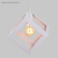 Светильник BayerLux Подвес "Квадрат" 1x40Вт E27 белый 16х16х116 см Светильник BayerLux Подвес "Квадрат" 1x40Вт E27 белый 16х16х116 см