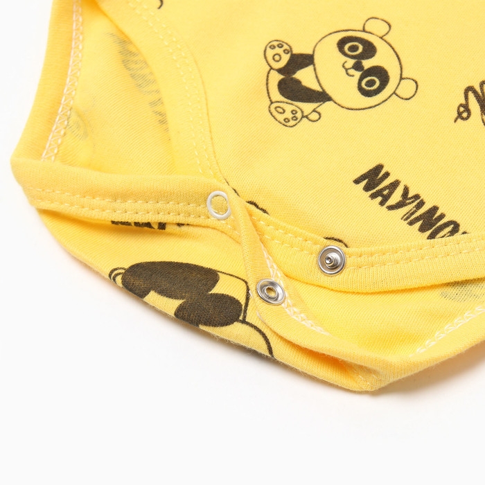 Боди детский, цвет жёлтый, рост 74 см