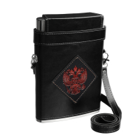 Фляжка для алкоголя и воды, 540 мл, "Герб", нержавеющая сталь, подарочная, армейская, 18 oz