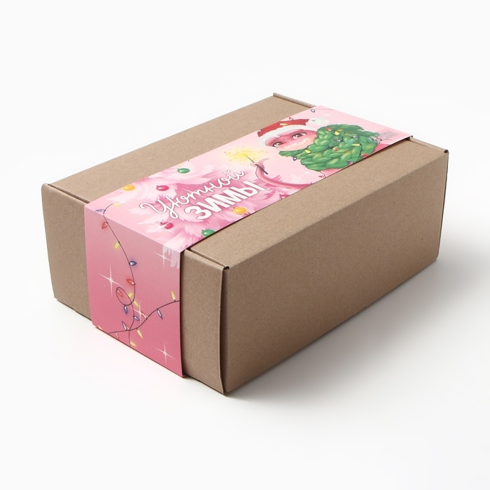 Набор подарочный "Уютной зимы" плед и акс