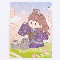 Алмазная вышивка &laquo;Мичико&raquo;, 13,7 &times; 18,3 см, картон, с частичным заполнением