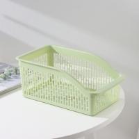 Корзина для хранения Доляна, 29&times;17,5&times;12,5 см, цвет фисташковый