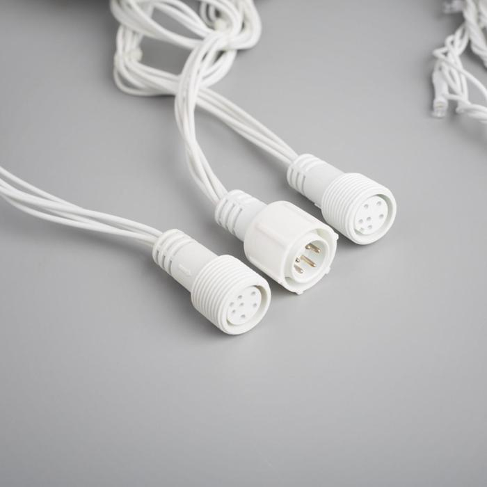 Гирлянда &laquo;Водопад&raquo; 2 &times; 3 м, IP44, УМС, прозрачная нить, 800 LED, свечение белое, 8 режимов, 220 В