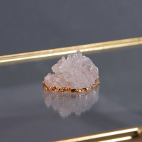 Органайзер для хранения &laquo;Кристалл&raquo;, с крышкой, стеклянный, 1 секция, 25 &times; 18,3 &times; 11 см, цвет прозрачный/медный/розовый