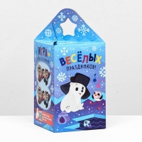 Новый год. Коробка подарочная складная "Умка" 11 х 11 х 17,2 см. Новый год. Коробка подарочная складная "Умка" 11 х 11 х 17,2 см.