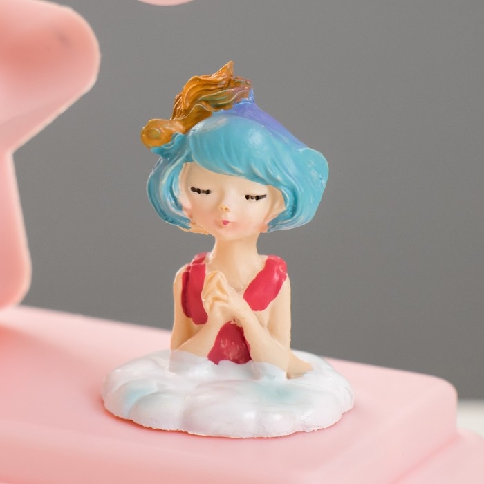 Ночник "Звезды" 5хLED 4000К 2хАА розовый 20х12х5,5см RISALUX