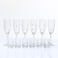 Мини-бар "Стразы" барная стойка, 6 бокалов/стопок Мини-бар "Стразы" барная стойка, 6 бокалов/стопок