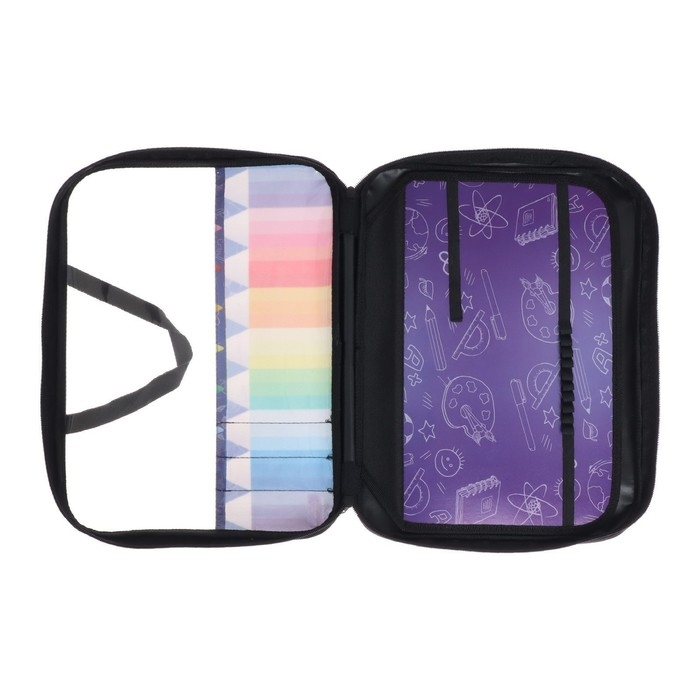 Папка для труда А4, 335 х 260 х 60 мм, с ручками текстиль, ПВХ, Calligrata, ПТР-111, Папка для труда А4, 335 х 260 х 60 мм, с ручками текстиль, ПВХ, Calligrata, ПТР-111, "Карандаши"