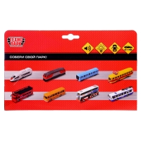 Машина металлическая &laquo;Трамвай&raquo;, световые и звуковые эффекты, открываются двери, инерционная, 18 см