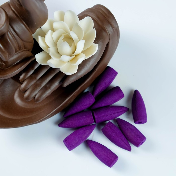 Подставка для благовоний Подставка для благовоний "Листья лотоса" 20х16х15см