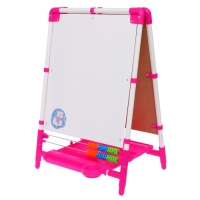 Мольберт двусторонний регулируется по высоте 1, цвет розовый Мольберт двусторонний регулируется по высоте 1, цвет розовый