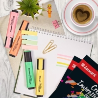 Набор маркеров-текстовыделителей 4 цвета, 1-5 мм, Luxor Pasteliter Набор маркеров-текстовыделителей 4 цвета, 1-5 мм, Luxor Pasteliter