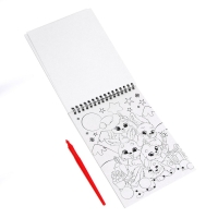 Блокнот лунная гравюра - раскраска на новый год «С Новым годом» Зайчики, 14.8х21 см Блокнот лунная гравюра - раскраска на новый год «С Новым годом» Зайчики, 14.8х21 см