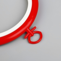 Пяльцы для вышивания с подвесом, пластиковая, d = 9/12 см, цвет МИКС Пяльцы для вышивания с подвесом, пластиковая, d = 9/12 см, цвет МИКС