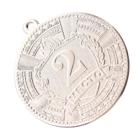 Медаль призовая 197, d= 5 см. 2 место. Цвет серебро. Без ленты Медаль призовая 197, d= 5 см. 2 место. Цвет серебро. Без ленты