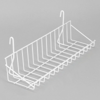 Полка на сетку, 350&times;125&times;125 мм, цвет белый