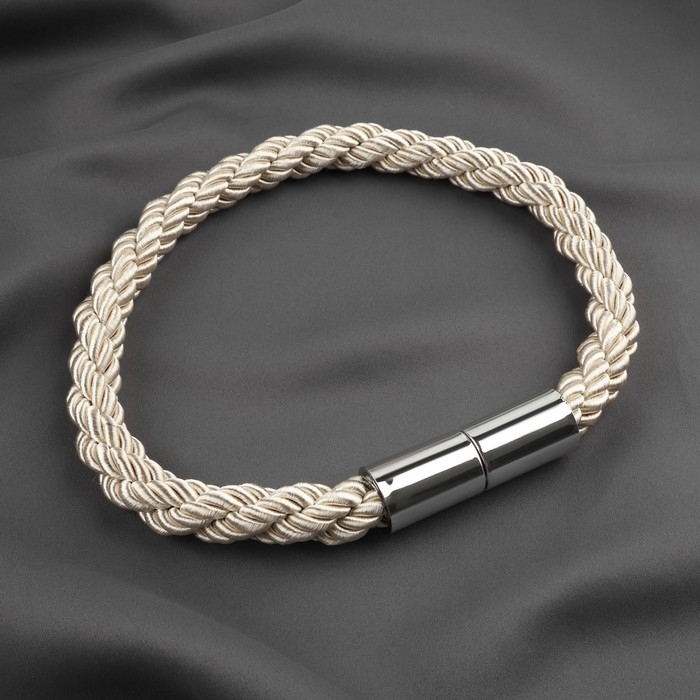 Подхват для штор &laquo;Шнур витой&raquo;, d = 1,5 &times; 59 см, цвет молочный