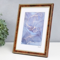 Фоторамка пластик "Камея" 15х21 см, карельская берёза Фоторамка пластик "Камея" 15х21 см, карельская берёза