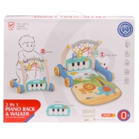 Развивающий коврик-каталка &laquo;Сафари&raquo;, 2 в 1, звуковые эффекты, цвет синий