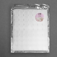 Набор органайзеров, 14 рядов по 4 ячейки, 21 &times; 17,5 &times; 2,5 см, в контейнере, цвет прозрачный