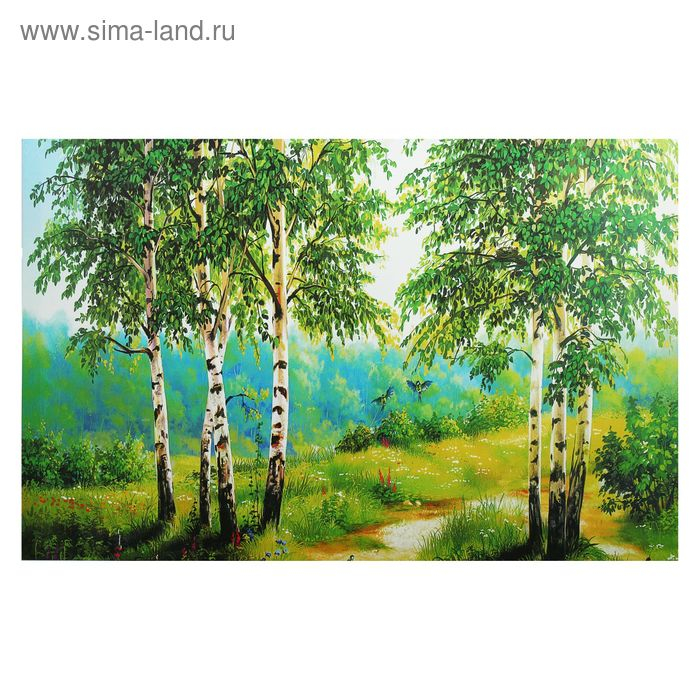 Картина- холст на подрамнике "Березки"  67*107 см