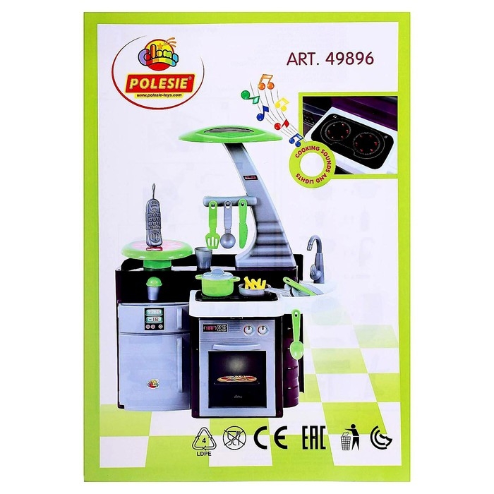 Игровой модуль &laquo;Кухня Laura&raquo; с варочной панелью, световые и звуковые эффекты, работает от батареек