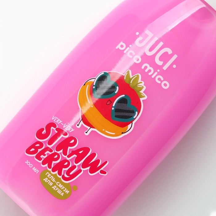 Гель для душа, 300 мл, аромат клубники, PICO MICO