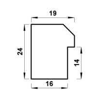 Фоторамка пластик Gallery 10х15 см, чёрный (пластиковый экран)