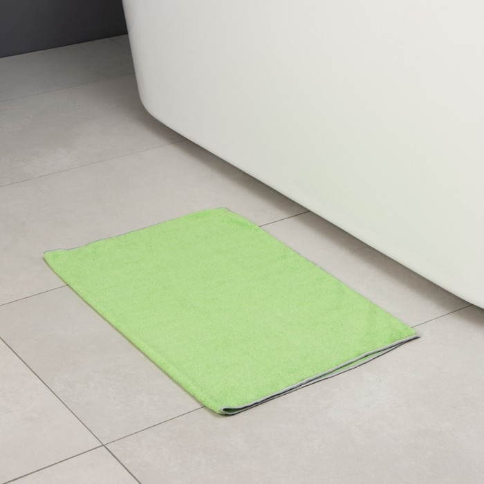 Тряпка для пола Raccoon, 250 г/м², 60×80 см, микрофибра, с оверлоком, 1 шт, цвет зеленый Тряпка для пола Raccoon, 250 г/м², 60×80 см, микрофибра, с оверлоком, 1 шт, цвет зеленый