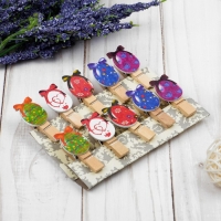 Прищепки декоративные с верёвкой для подвеса «Пасхальные яйца» набор 10 шт. Прищепки декоративные с верёвкой для подвеса «Пасхальные яйца» набор 10 шт.