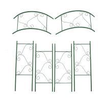 Арка садовая, разборная, 240 &times; 120 &times; 36 см, металл, зелёная, &laquo;Вьюнок&raquo;