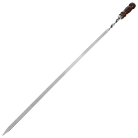 Шампур с деревянной лакированной ручкой, 78 х 1,2 х 0,25 см Шампур с деревянной лакированной ручкой, 78 х 1,2 х 0,25 см