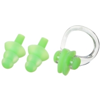 Набор для плавания ONLYTOP &laquo;Динозаврик&raquo;: зажим для носа, беруши, цвет зелёный