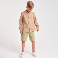 Шорты-бермуды детские MINAKU: Cotton collection цвет зелёный, рост 122 Шорты-бермуды детские MINAKU: Cotton collection цвет зелёный, рост 122