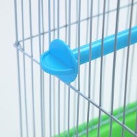 Клетка для птиц укомплектованная Bd-1/1d, 30 х 23 х 39 см, зелёная (фасовка 12 шт) Клетка для птиц укомплектованная Bd-1/1d, 30 х 23 х 39 см, зелёная (фасовка 12 шт)