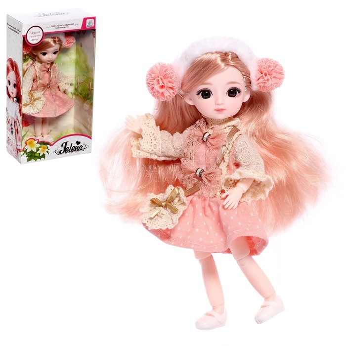 Кукла шарнирная «Арина» в платье, МИКС Кукла шарнирная «Арина» в платье, МИКС