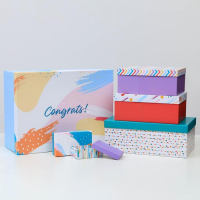 Набор коробок 15 в 1, упаковка подарочная, &laquo;Поздравляю!&raquo;, 12 х 7 х 4 см - 46,6 х 35,2 х 17.5 см