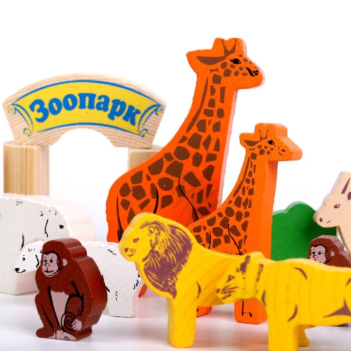 Конструктор &laquo;Зоопарк&raquo;, 39 элементов