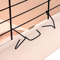 Клетка для кроликов, морских свинок "Пижон" №4 складная, 80 х 50 х 47 см, бежевая Клетка для кроликов, морских свинок "Пижон" №4 складная, 80 х 50 х 47 см, бежевая